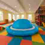 Надувное оборудование «Надувной живот» 6*6*1,7 м, серо-голубой