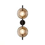Wall design lamp  Ceto by Ross Gardam 2 lampshade on a leg (Black)