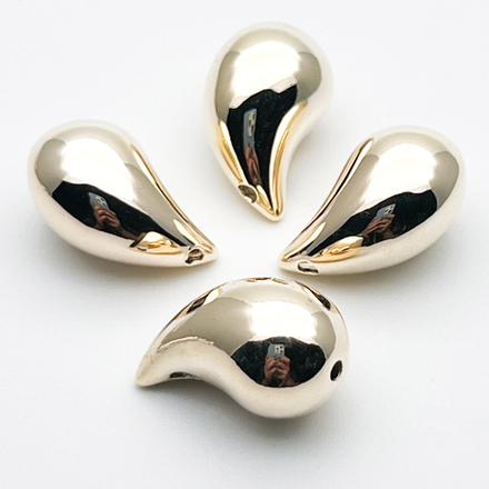 Подвеска Капля, цвет золото, размер 18*11 мм, цена за 1 шт