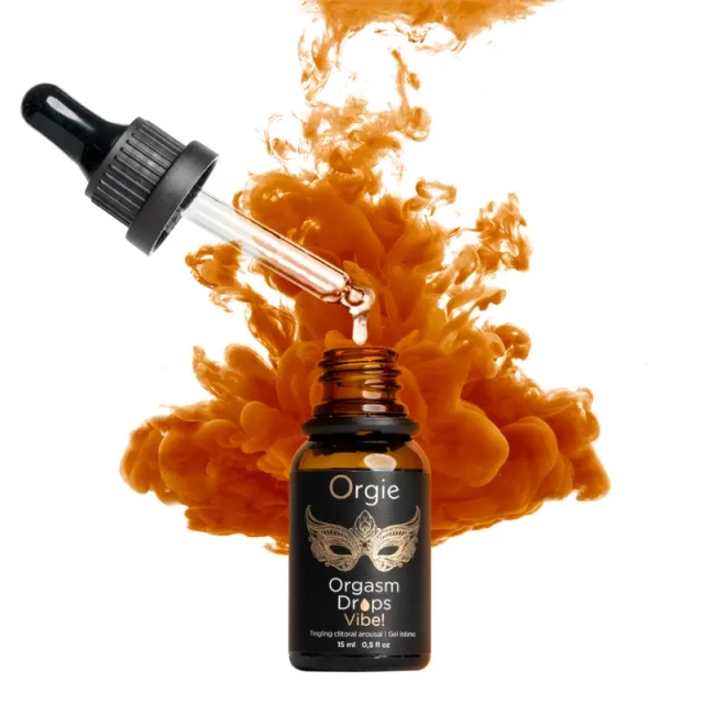 Возбуждающие парные капли с вибрацией и со вкусом персика (съедобные) ORGIE Orgasm Drops Vibe