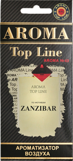 Ароматизатор для автомобиля AROMA TOP LINE №49 ZANZIBAR картон