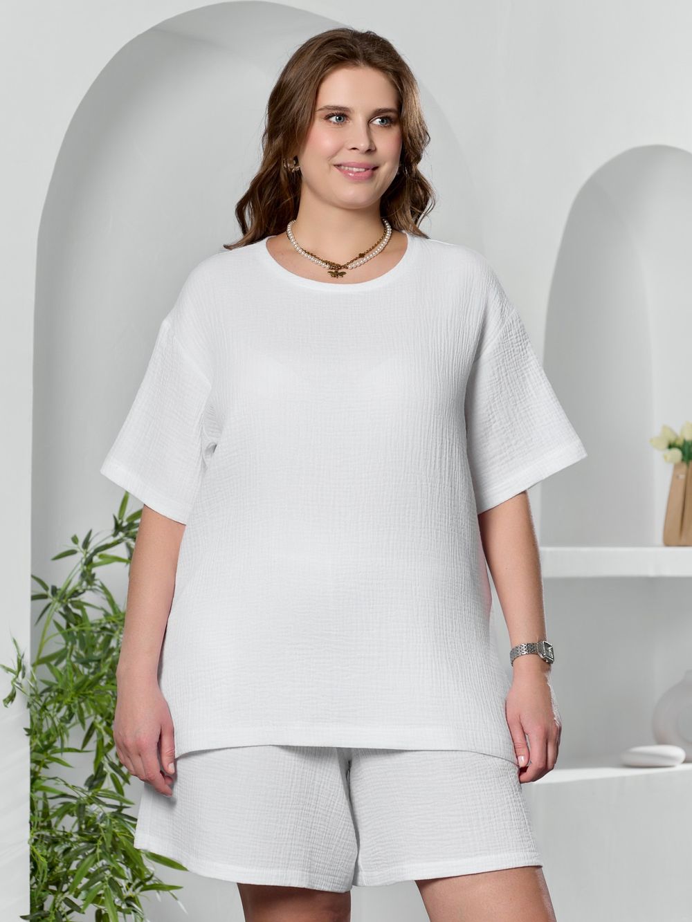 Блузка Вуаль-4 Виотекс БЕЛЫЙ