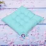 Сидушка на стул 40*40см «ИДЕА» цвет голубой