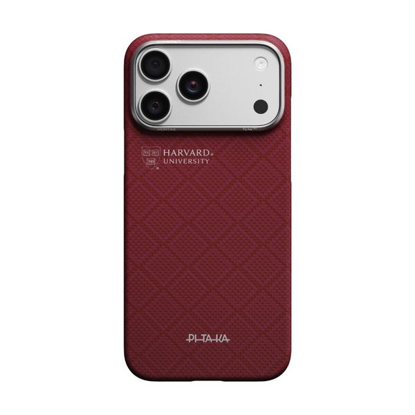 Чехол Pitaka Edge Case для iPhone 17 Pro, Гарвардский багровый | Harvard Crimson