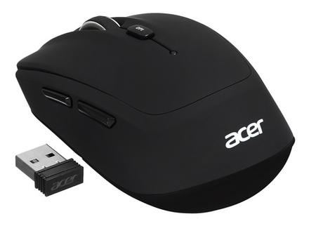 Мышь Acer OMR050 черный оптическая (1600dpi) беспроводная BT/Radio USB (6but)