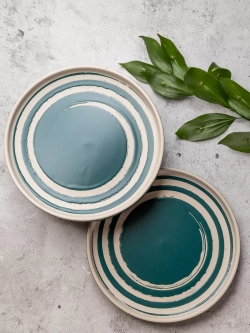 Набор тарелок с бортами 20,8 см 2шт, Океан