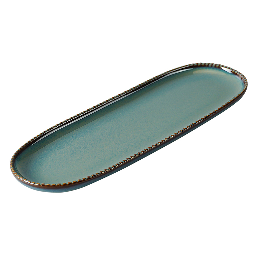 Овальное блюдо темно-серого цвета из коллекции kitchen spirit