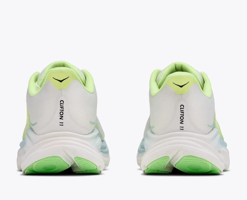 Женские кроссовки Hoka Clifton 11 - Frost / Neon Yuzu