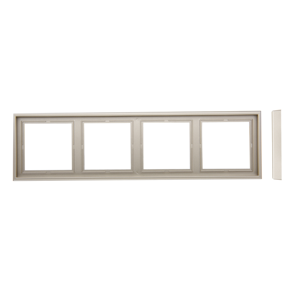 Рамка 4-местная LIREGUS MODERN K14-445-04.M/СH шампань
