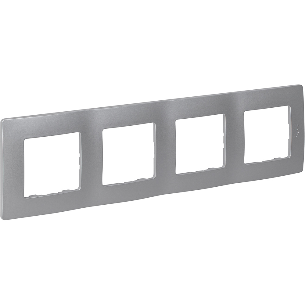 Рамка 4 поста алюминий ETIKA Legrand