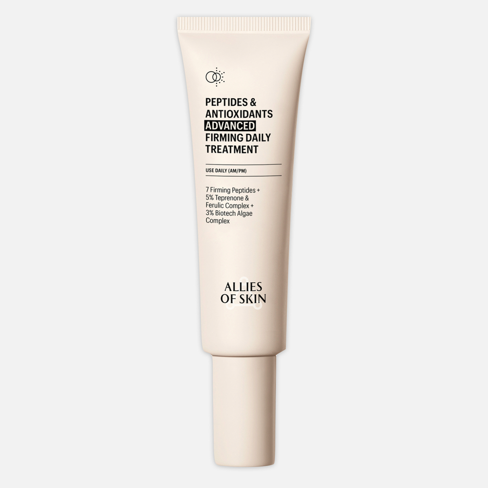 ALLIES OF SKIN Peptides & Antioxidants Advanced Firming Daily Treatment Усиленный укрепляющий пептидный крем с антиоксидантами, 75 мл