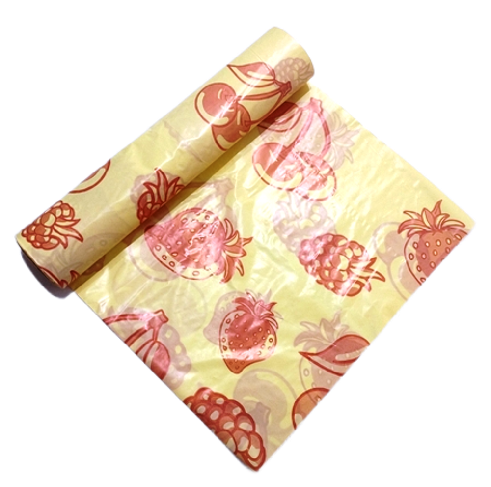 Скатерть п/эт 110х180"Ягодки желтая"5шт/рул. Platinum Roll