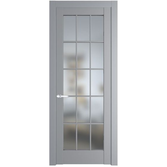 Межкомнатная дверь эмаль Profil Doors 4.1.2 (р.15) PD смоки стекло матовое