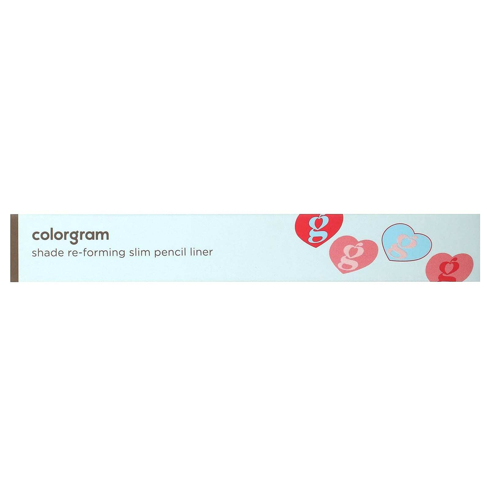 Colorgram, тонкий подводка-карандаш, для восстановления оттенка, оттенок 05 приглушенный коричневый, 0,12 г (0,004 унции)