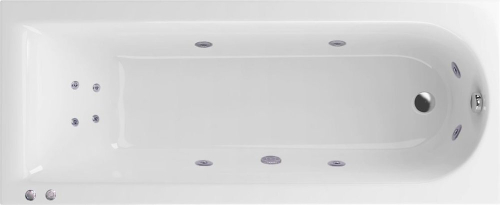 Акриловая ванна Excellent Actima Aurum Hydro+ 150х70 см WAEX.AUR15.HYDRO+.CR с гидромассажем, белая