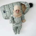 Зимний комплект на выписку "Пушинка принт" (model.29)