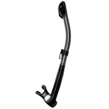 Трубка Marlin Dry Lux (прямая гофра) титан/черный