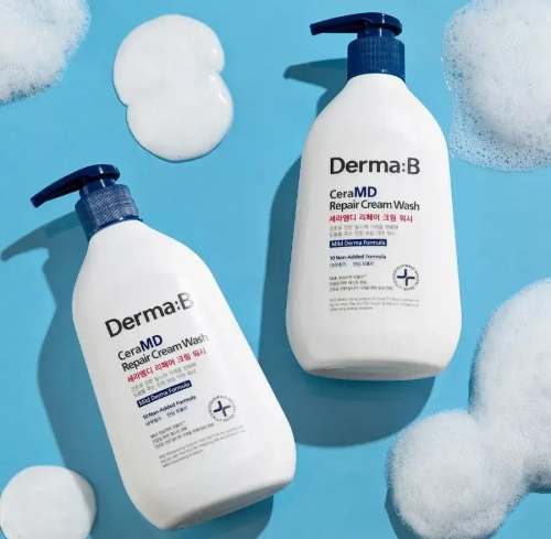 Derma:B CeraMD Repair Cream Wash липосомный крем-гель для душа с ламеллярной эмульсией