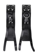 Оковы на ноги Pecado 2214 – натуральная кожа, перекрёстные ремешки