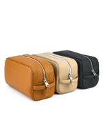 Toiletry bag LEMAN NEW M caramel color