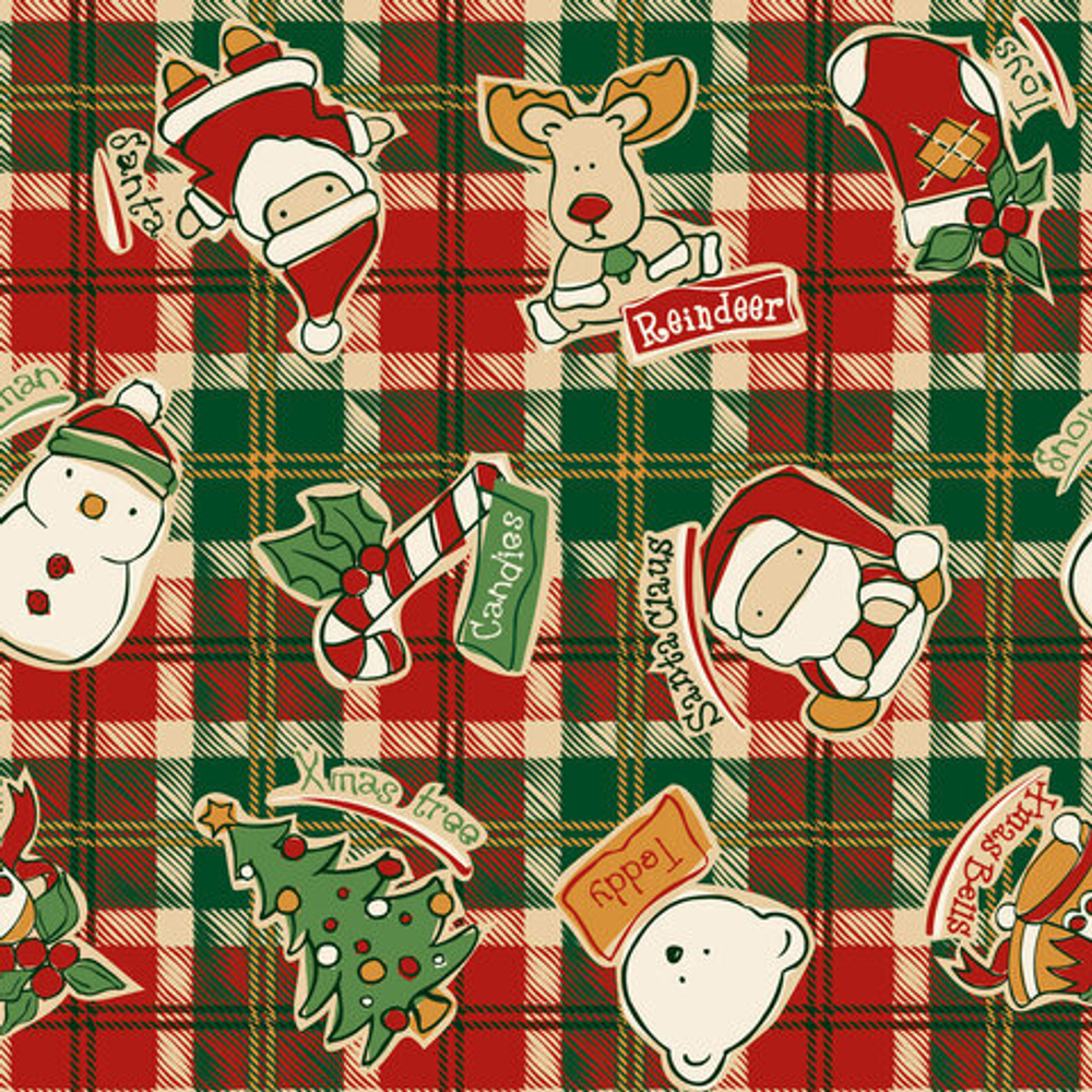 Бумага упаковочная НГ Red&Blue 70*100см ассорти 1 шт