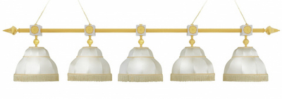 Лампа Антика 5 плафонов - граб