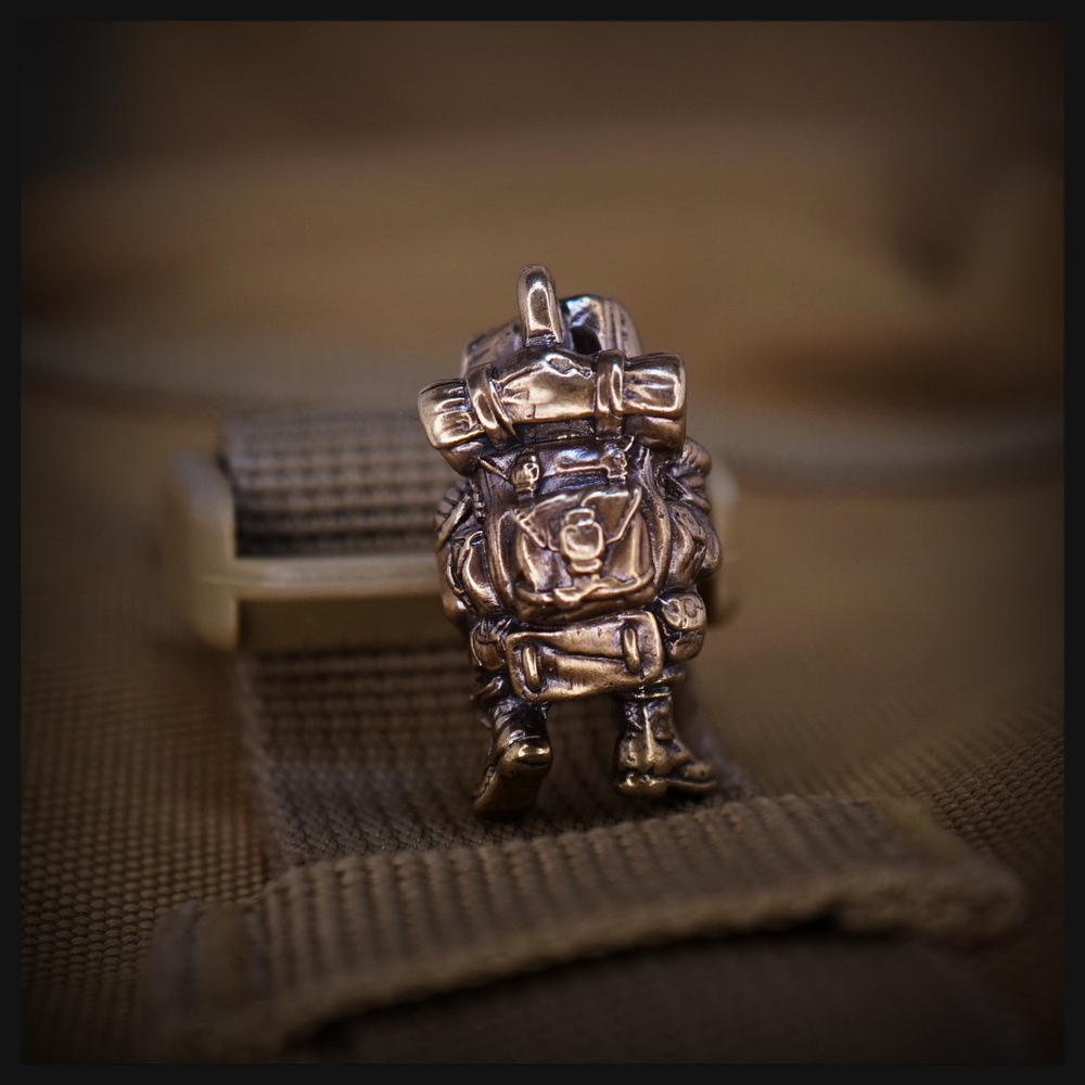 Брелок для ключей "Сталкер" , латунь