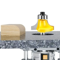 4 шт, Фреза кромочная калевочная, с нижним подшипником хвостовик 6 мм JGZUI