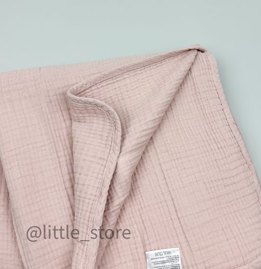 Плед-одеяло из муслина, Пудра