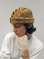 Шапка Jacob Cro Beanie Twins "Black/Mustard Melange"
