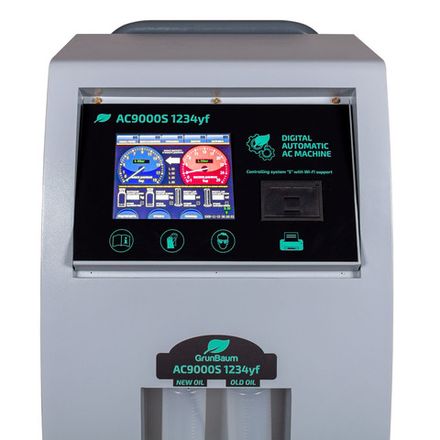Цена на GrunBaum (AC9000S) Установка для заправки автокондиционеров автоматическая, 1234yf