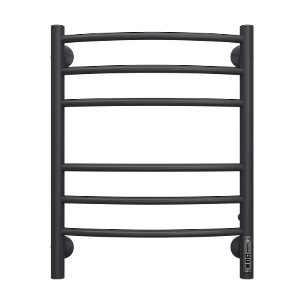 Полотенцесушитель Terminus Классик П6 450х600 электро КС 9005 матовый ( new встроен диммер)