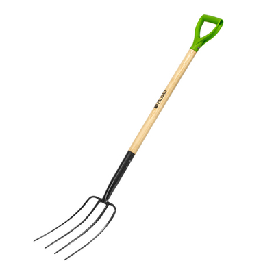 Вилы 4-рогие, сенные, кованые, 210х340х1260 мм, деревянный лакированный черенок Palisad