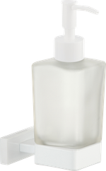 88027-F Дозатор жидкого мыла настенный (БЕЛЫЙ) GANZER  (20/1шт)