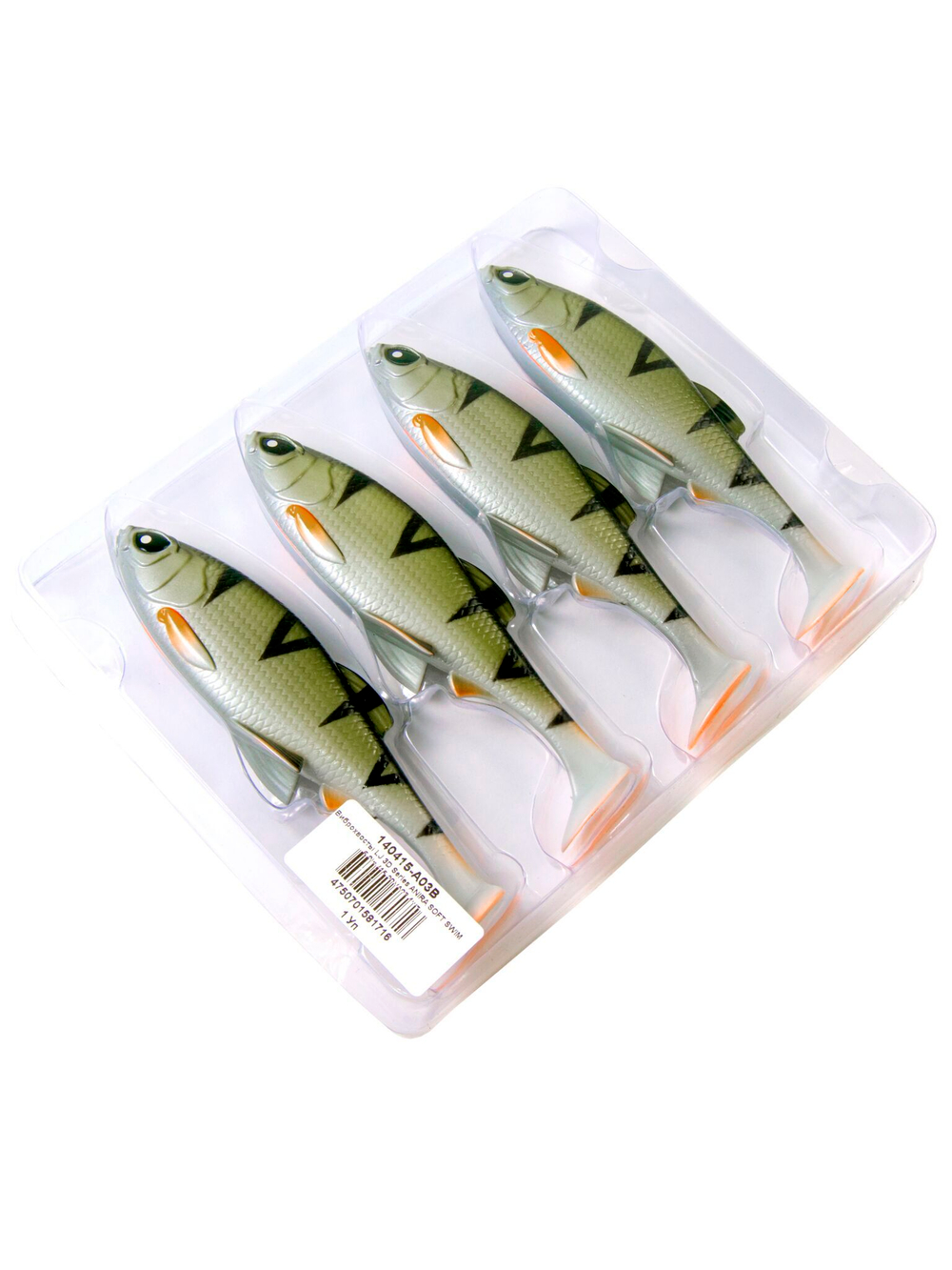 Виброхвосты LJ 3D Series ANIRA SOFT SWIM 6,0in (15,20)/A03 4шт.