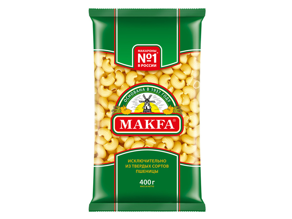 Макароны "Макфа" рожки 400гр.