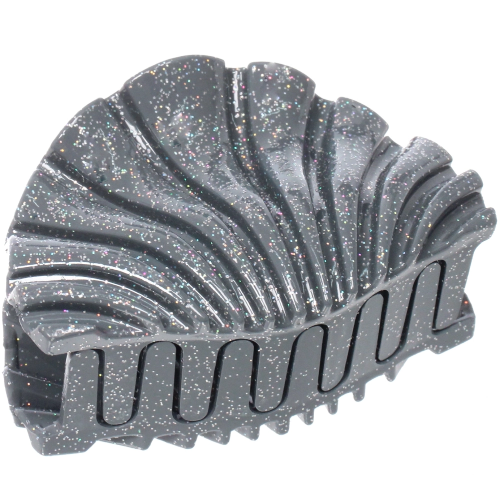 Заколка - краб для волос «AKS - MANTANA», микс 6 цветов, ракушка, 8*5см