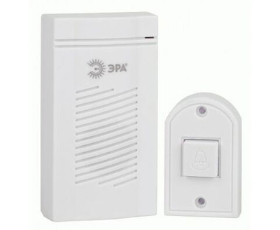 Звонок дверной ЭРА D50 проводной, белый, 1 мелодия