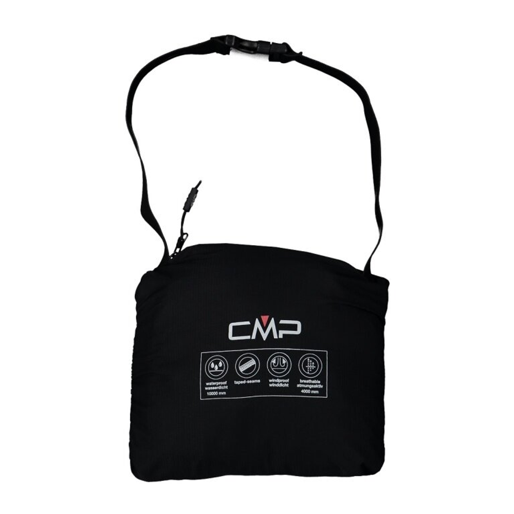 Брюки мужские CMP Men's packable waterproof trousers with mesh, артикул 30X9337, цвет Black (U901)