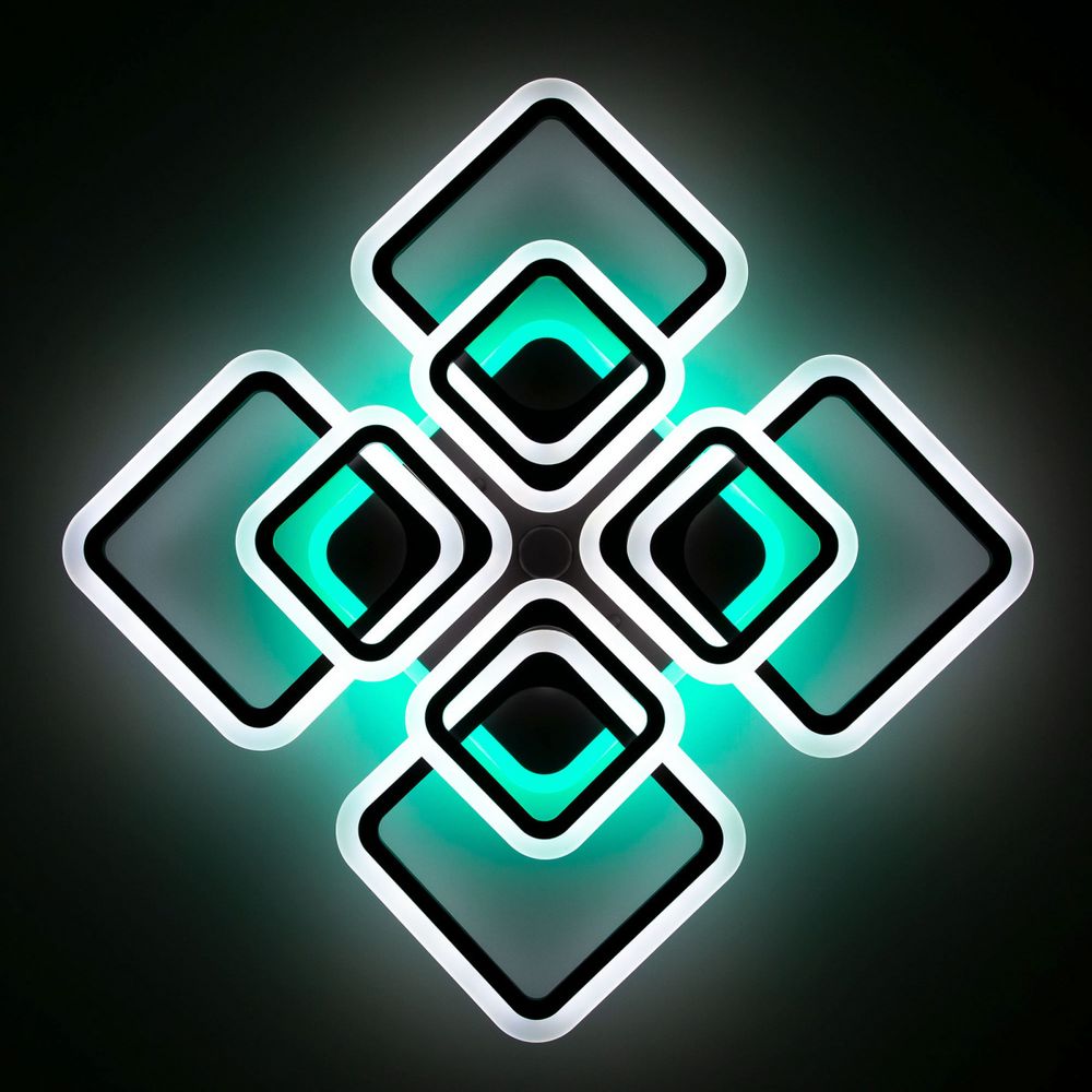 Citilux Марсель Смарт CL232A185E RGB Умная люстра Чёрная