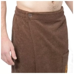 Килт(юбка) муж. махр., карман арт.КМ02 70х150 корич. 300г/м хл100% 2580988