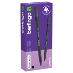 Ручка гелевая стираемая Berlingo "Apex E" черная, 0,5мм, трехгранная