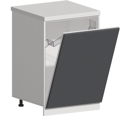 Кухня Модуль ШНВ 600 Белый / Графит Софт