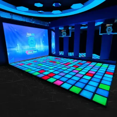 Интерактивный светодиодный пол с проектором «Арена Pixel Battle Plus» 187 шт