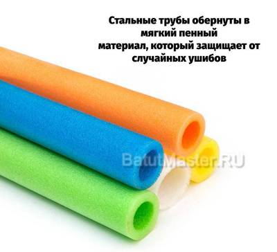 Батут детский с сеткой и лестницей, диаметр 14 фт