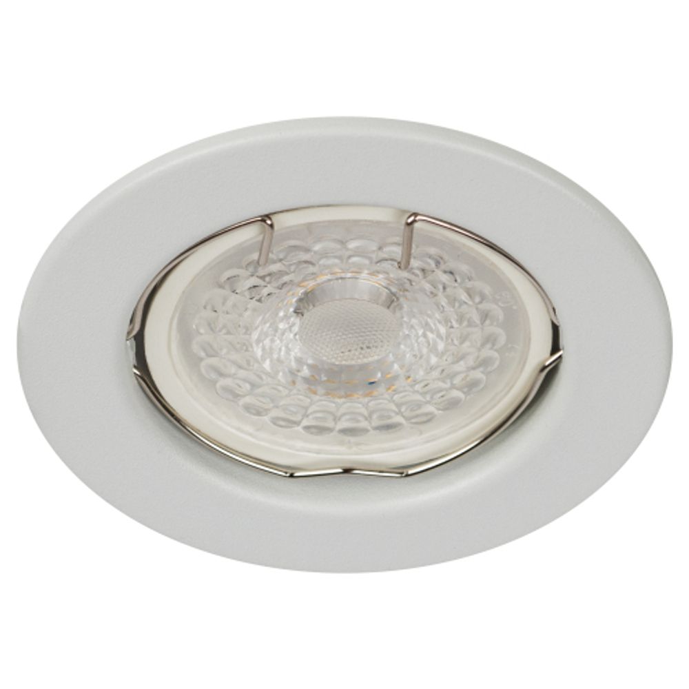 Встраиваемый светильник штампованный ЭРА ST1 SWH MR16 GU5.3 белый матовый