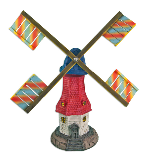 яяФигурка Мельница маленькая 3-х этажная (полистоун)