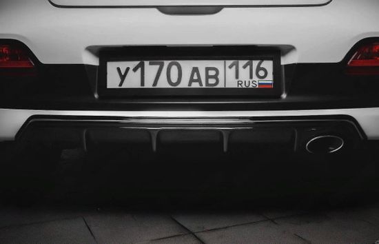 Диффузор на задний бампер для Kia Ceed Pro