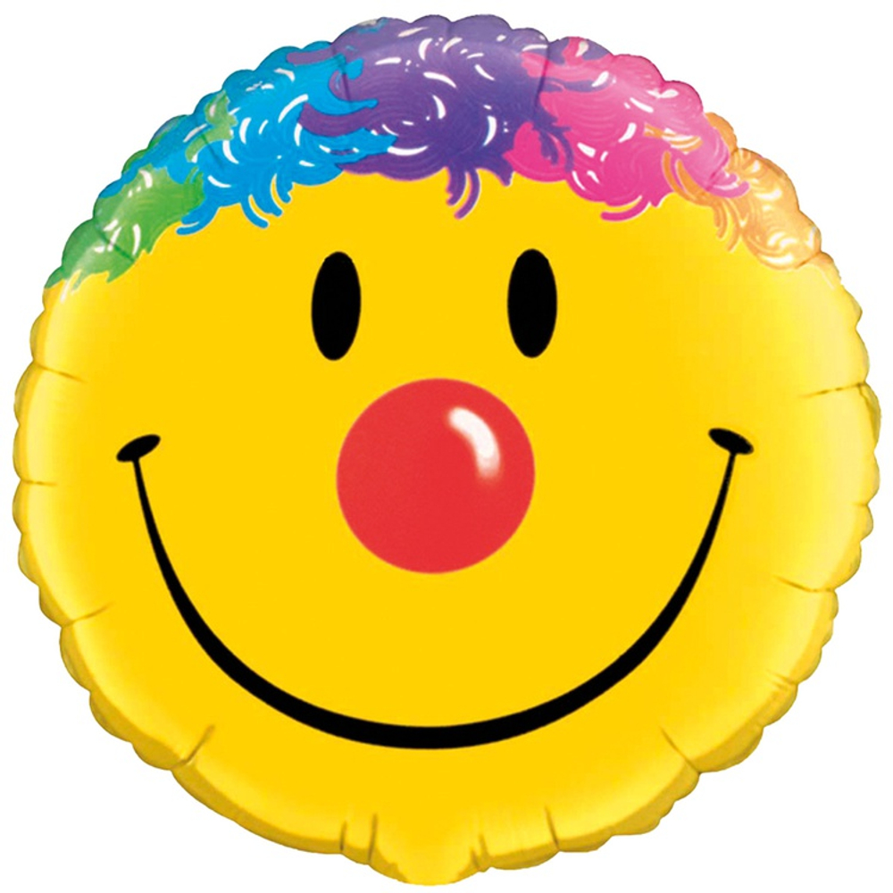 Шар Фольгированный Улыбка (Желтый)