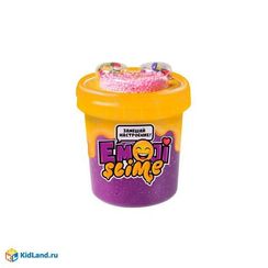 Игрушка в наборе модели "Slime Emoji" 120 мл, фиолетовый